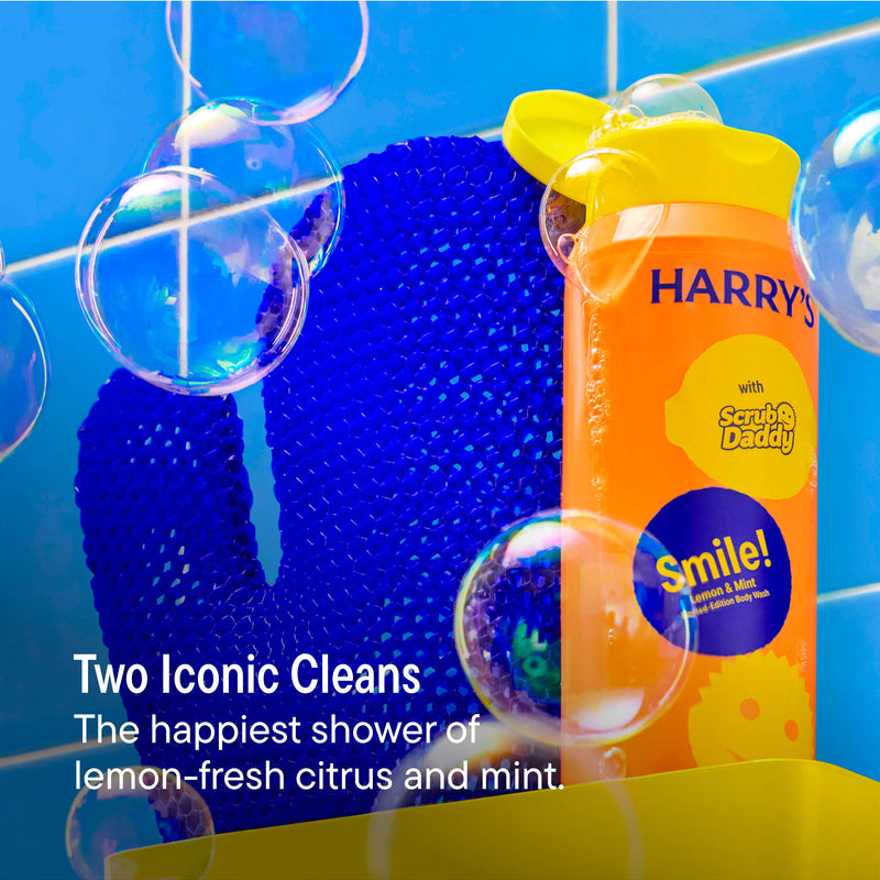 Harry’s x Scrub Daddy Smile! Body Wash and Exfoliating Mitt