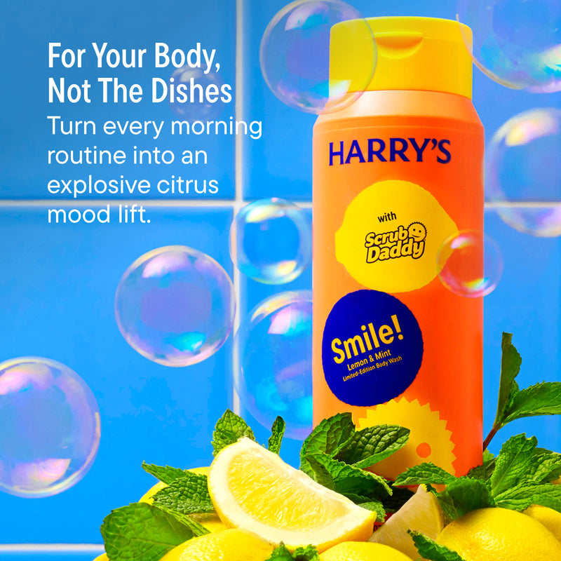 Harry’s x Scrub Daddy Smile! Body Wash and Exfoliating Mitt